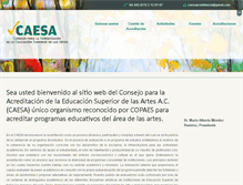 Tablet Screenshot of caesa-artes.org